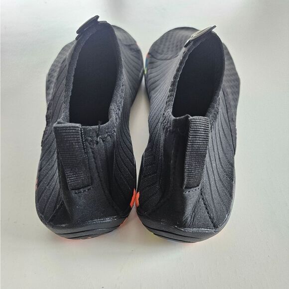 Black Slip-On Water Shoes with Multicolor Accents - Picture 3 of 4